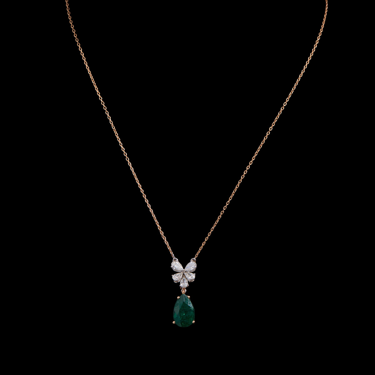 Emerald Diamond Pendant