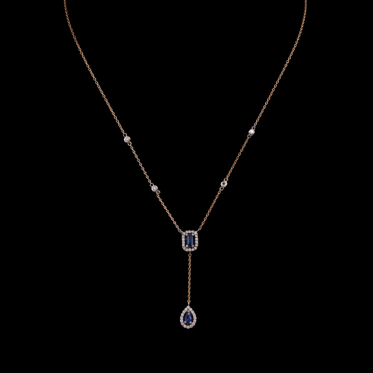 Sapphire Diamond Pendant