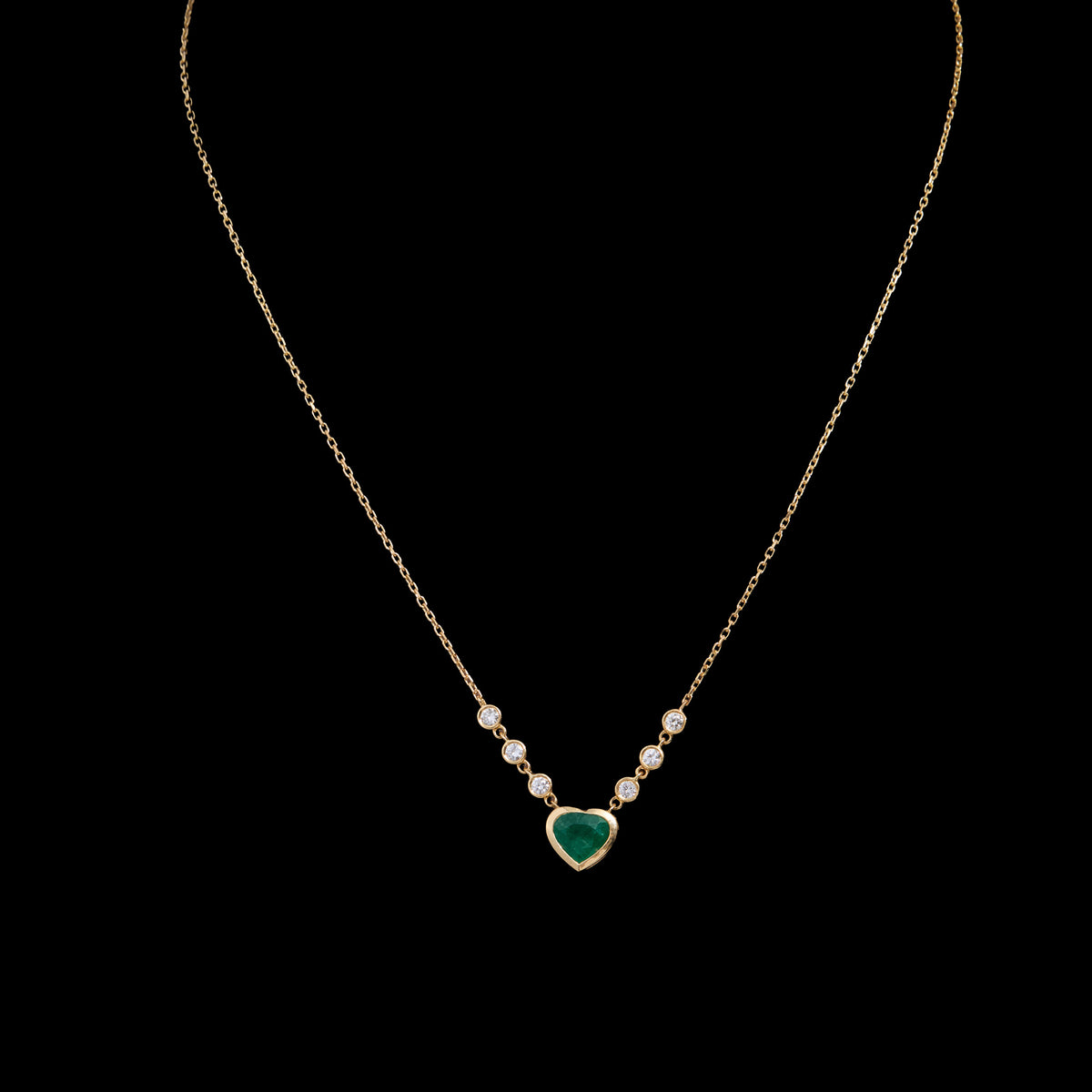 Emerald Diamond Pendant