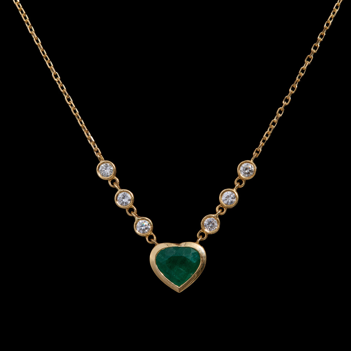 Emerald Diamond Pendant