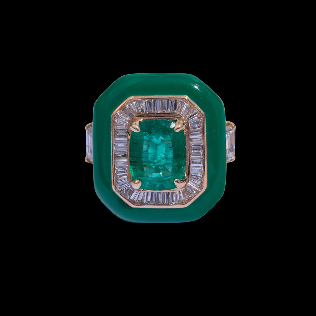 Emerald Diamond Ring