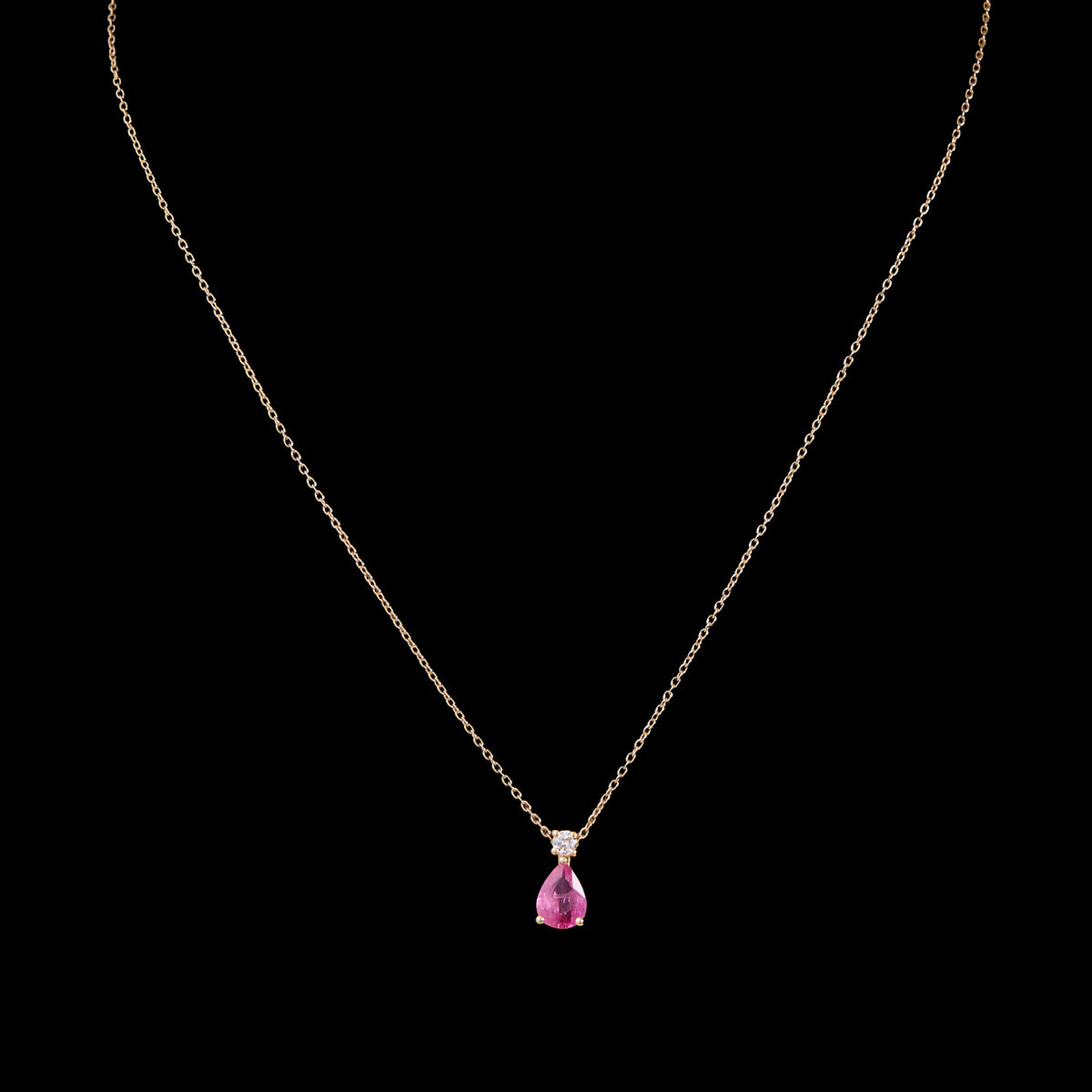 Ruby Diamond Pendant