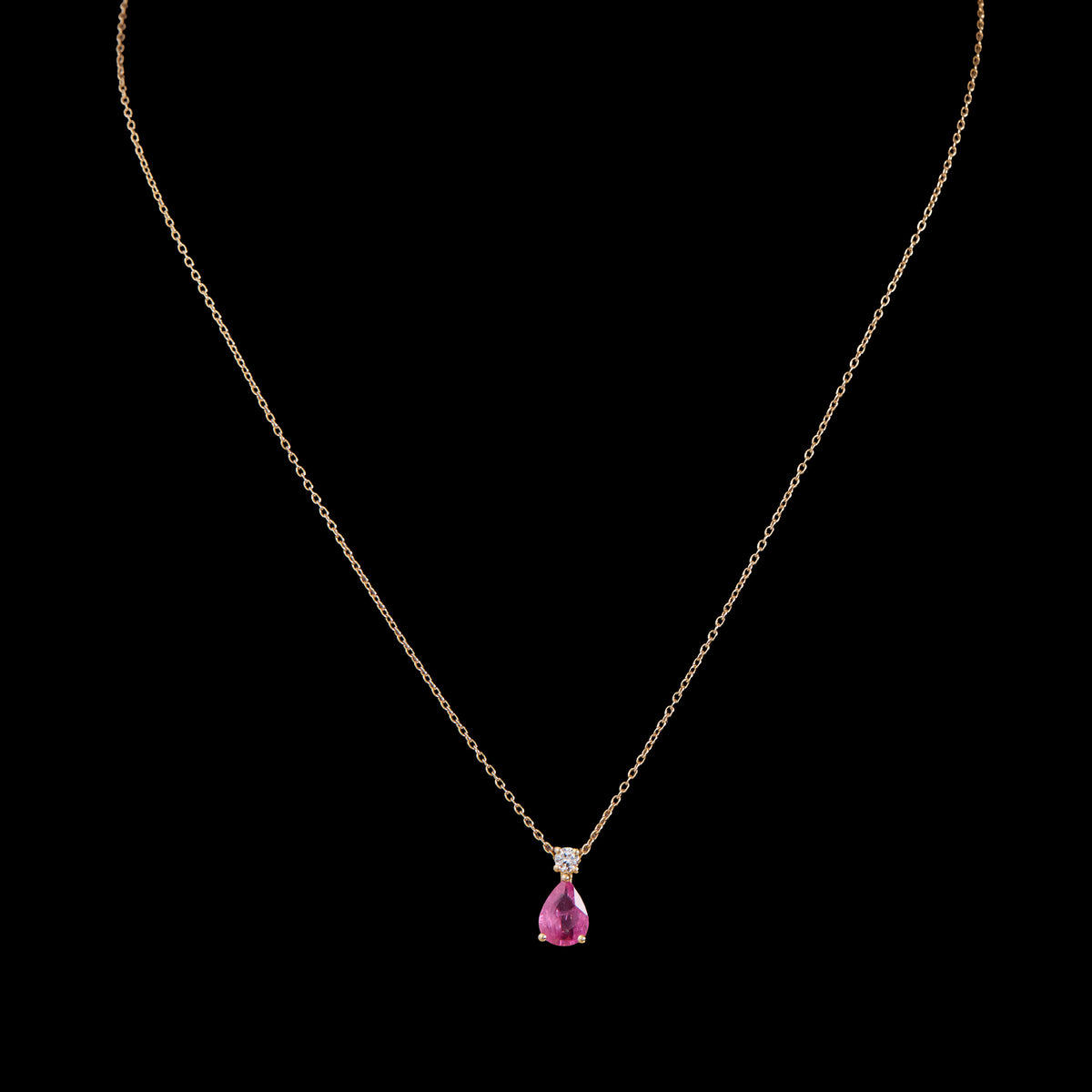 Ruby Diamond Pendant