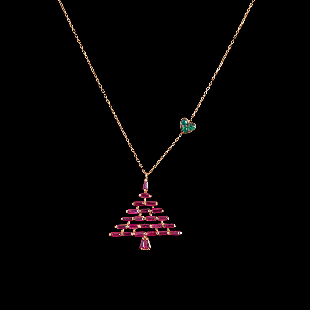 Emerald & Ruby Pendant