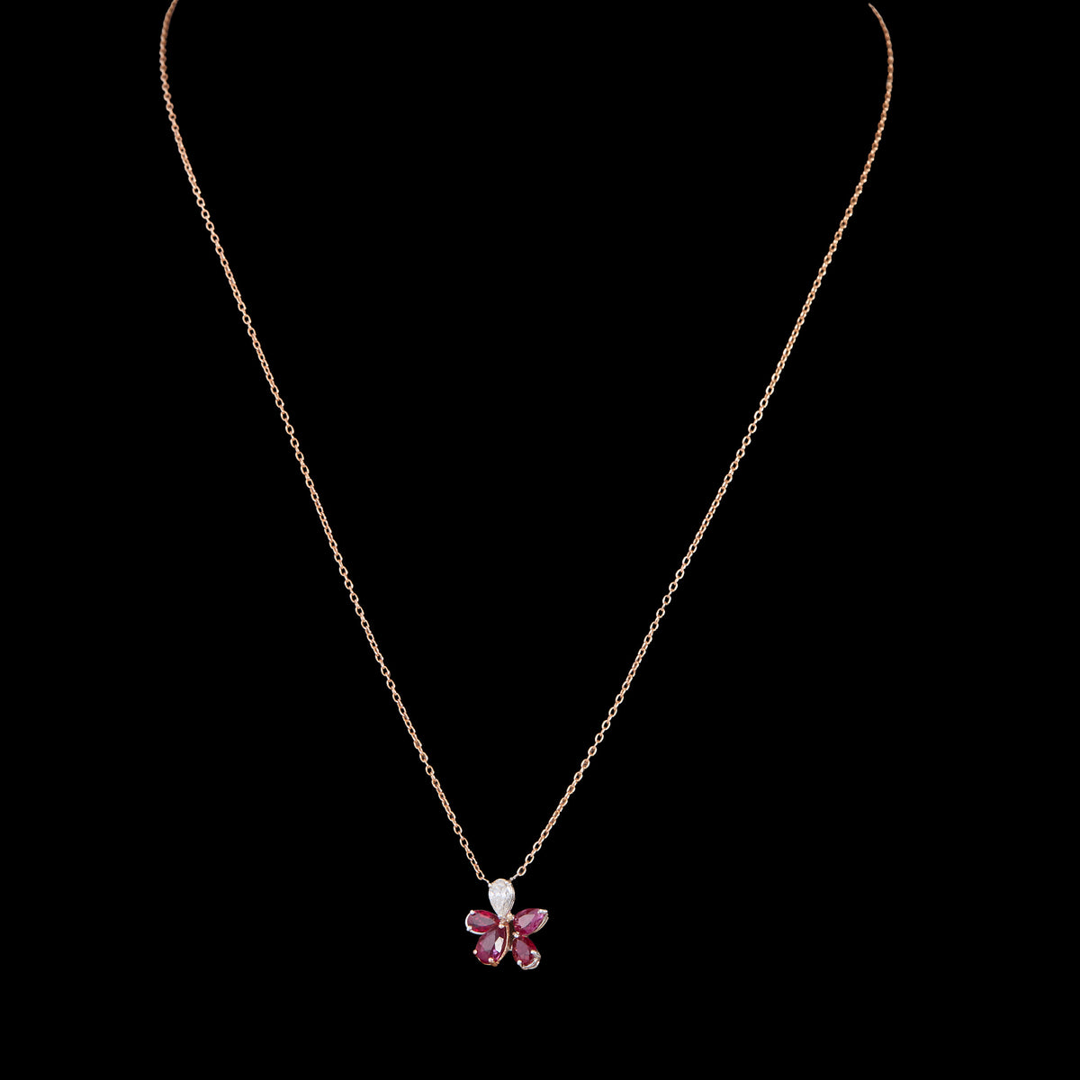 Ruby Diamond Pendant