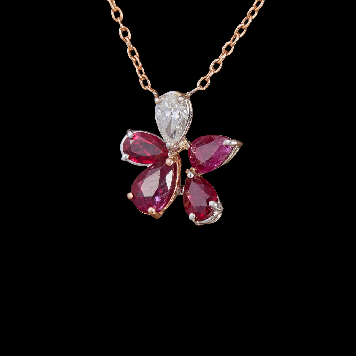Ruby Diamond Pendant