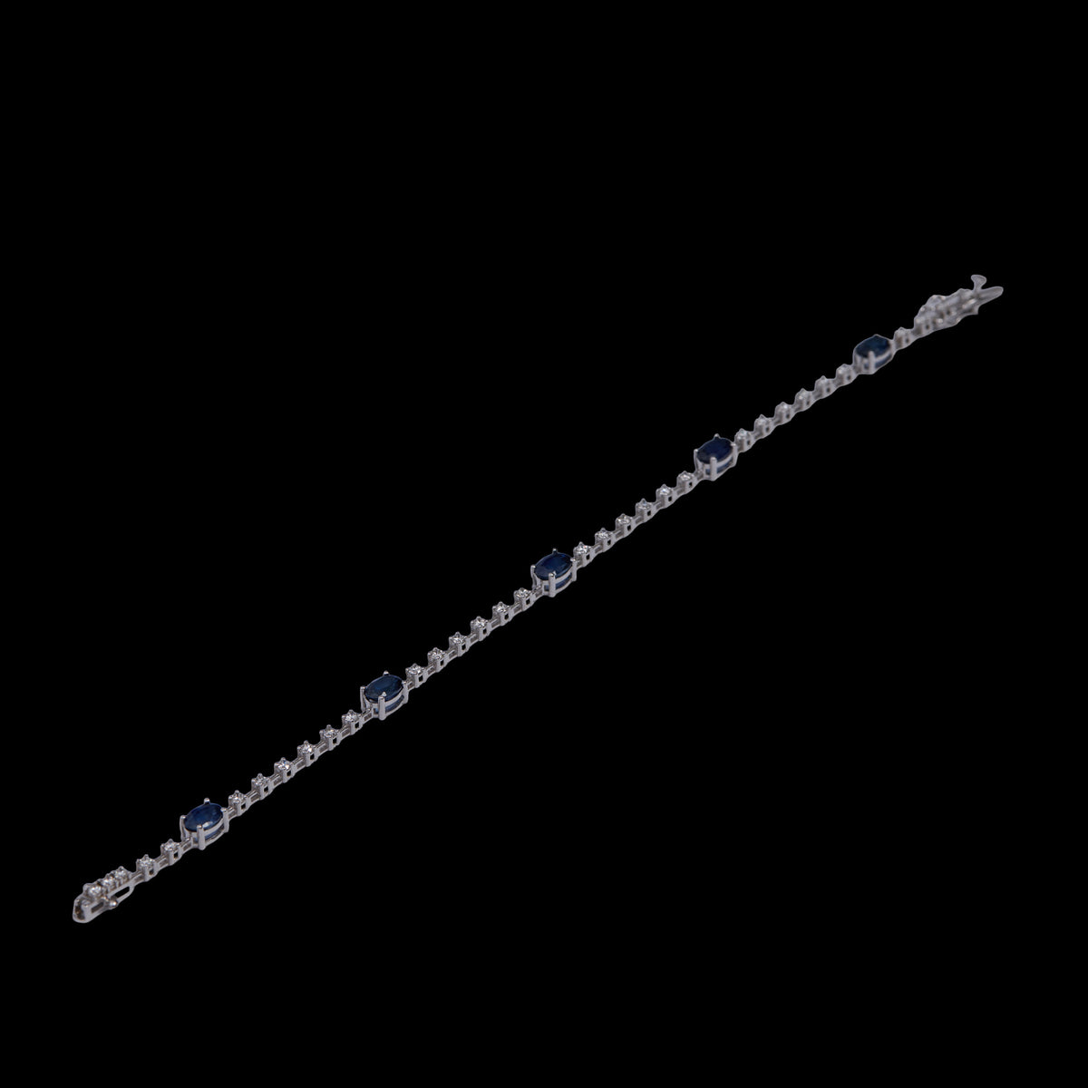 Sapphire Diamond Tennis Bracelet