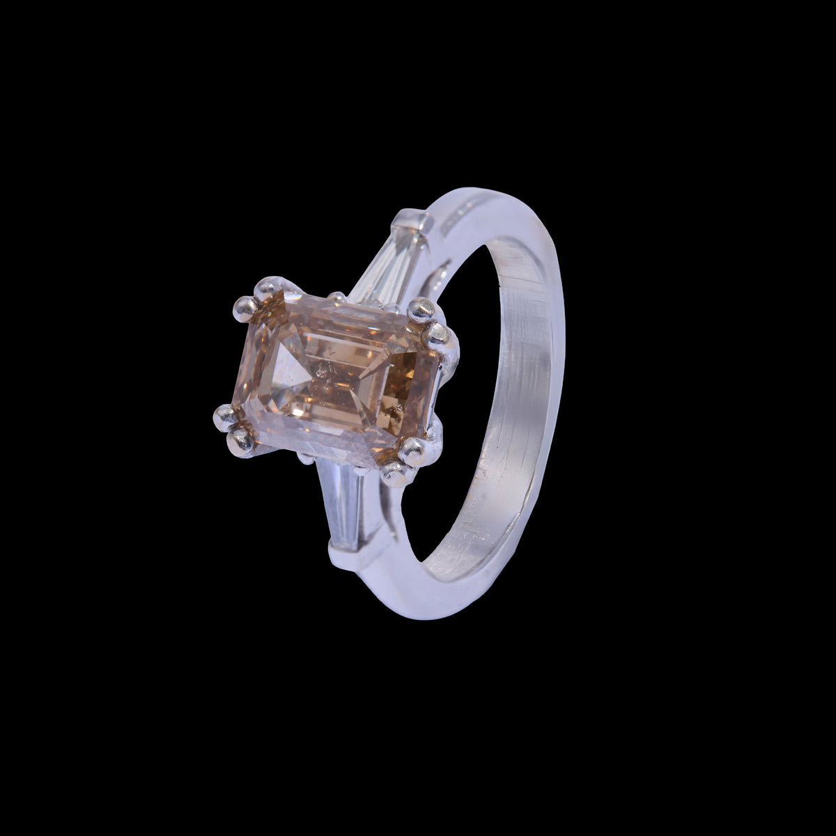 Natural Brown Diamond Solitaire