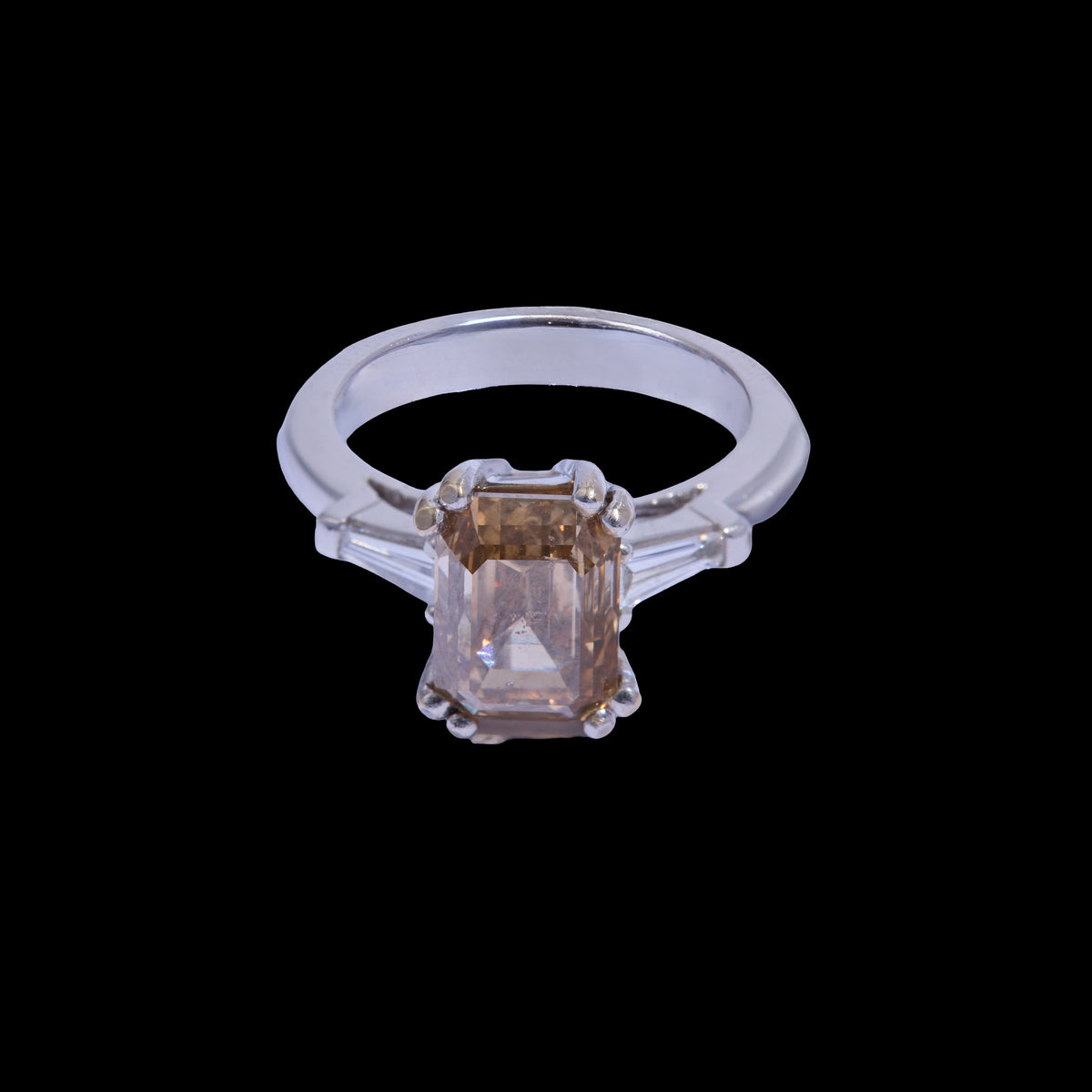 Natural Brown Diamond Solitaire