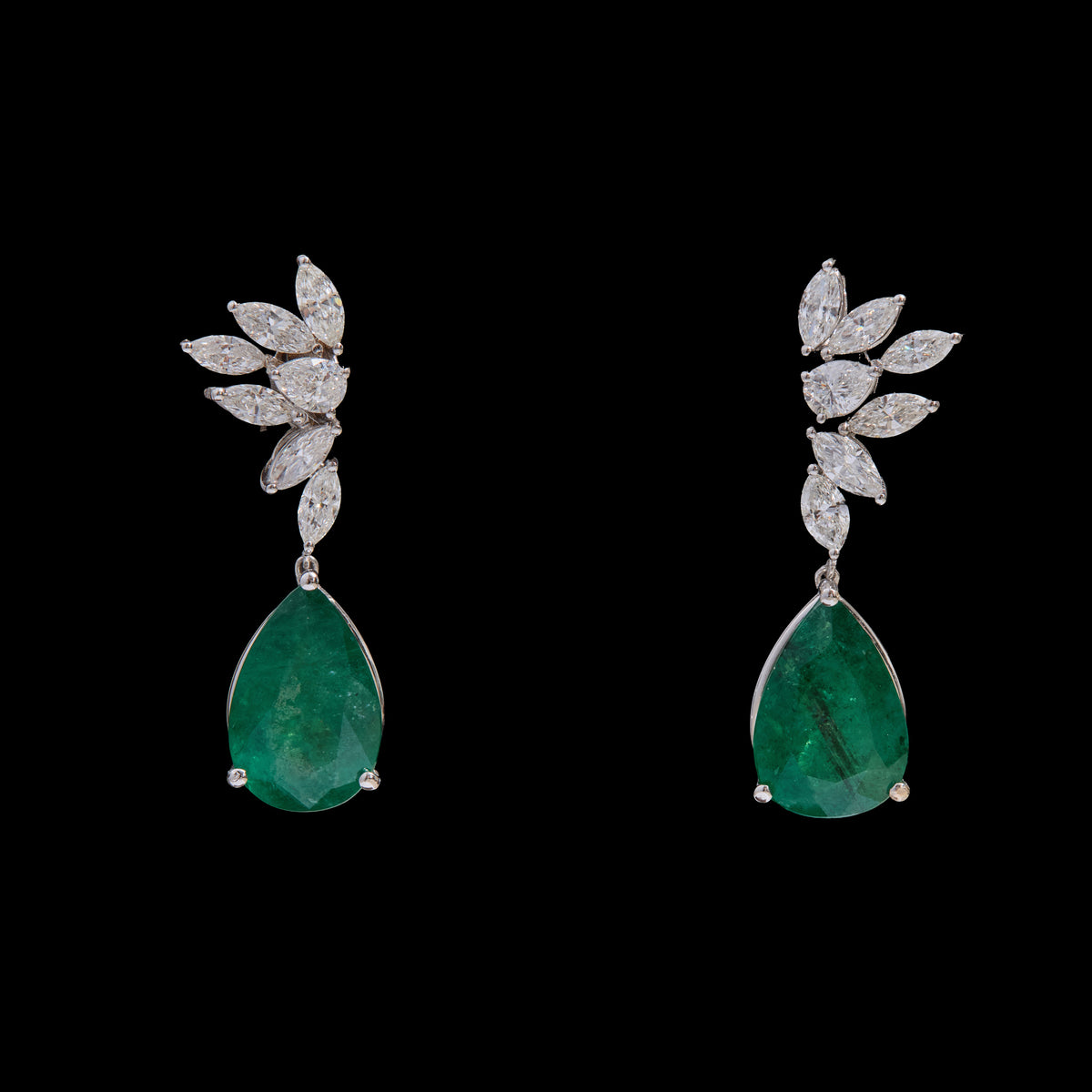 Emerald Diamond Earrings