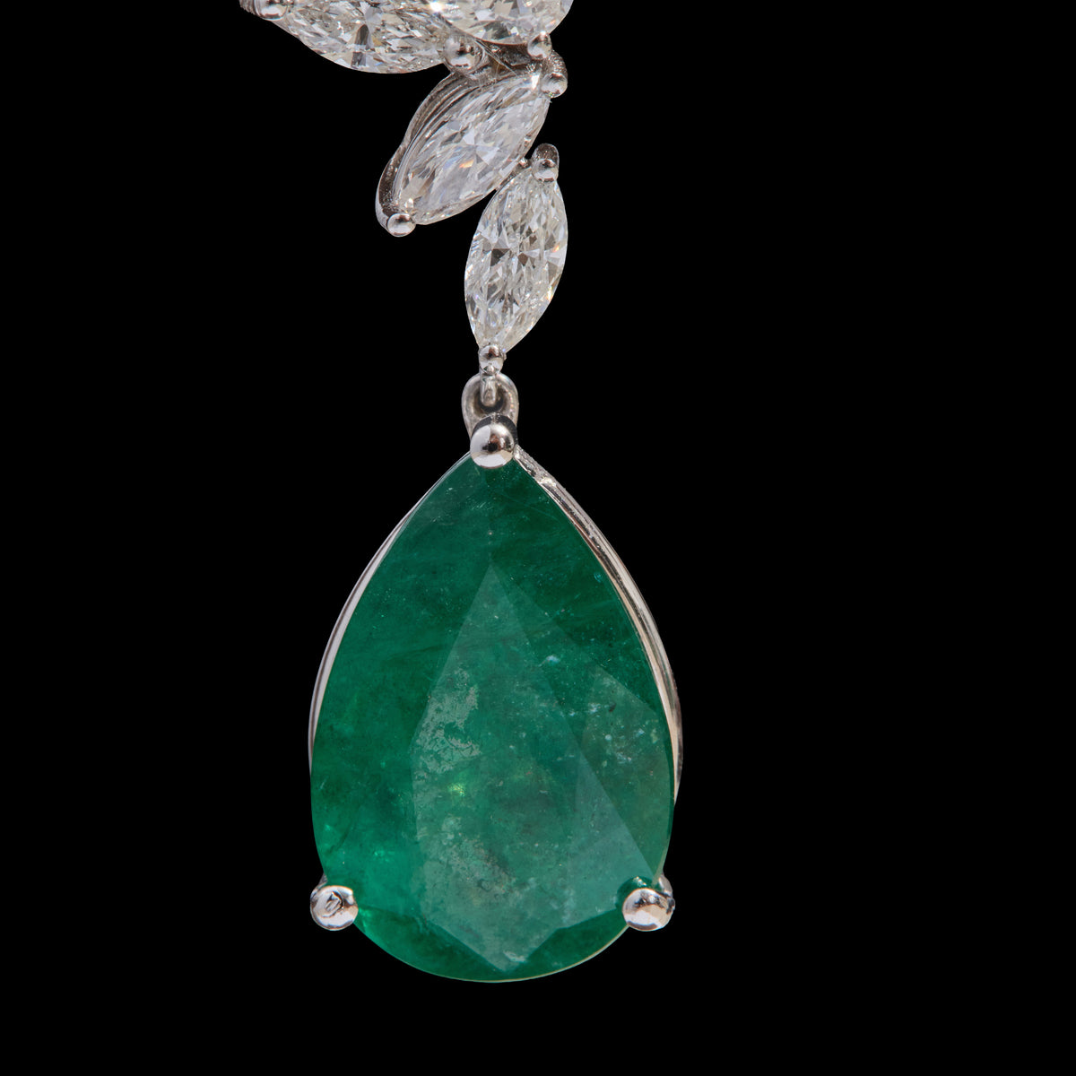 Emerald Diamond Earrings