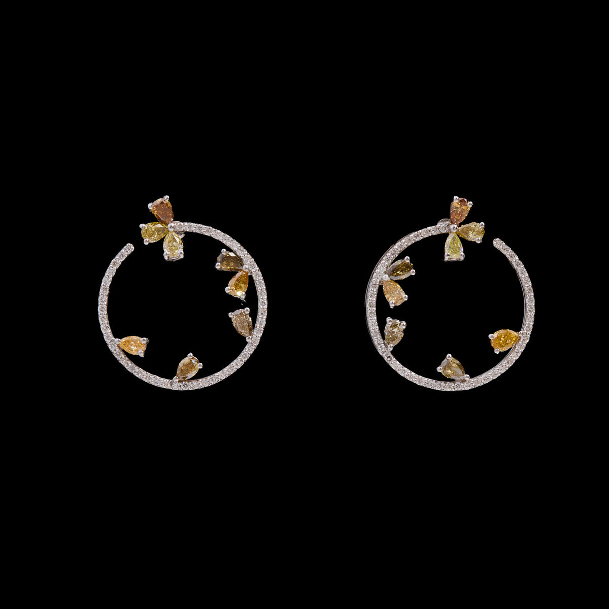 Colored Diamond Earrings