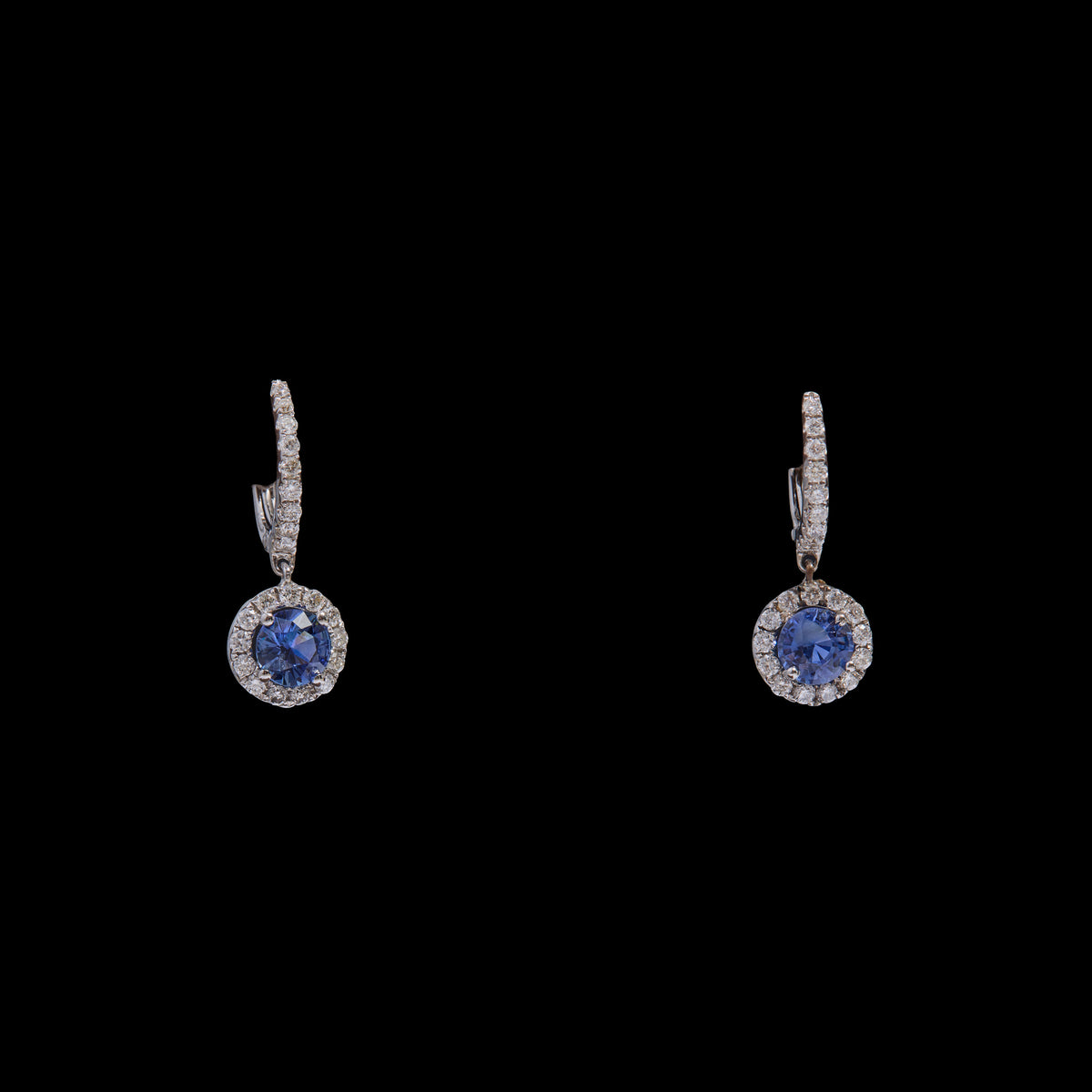 Sapphire Diamond Earrings