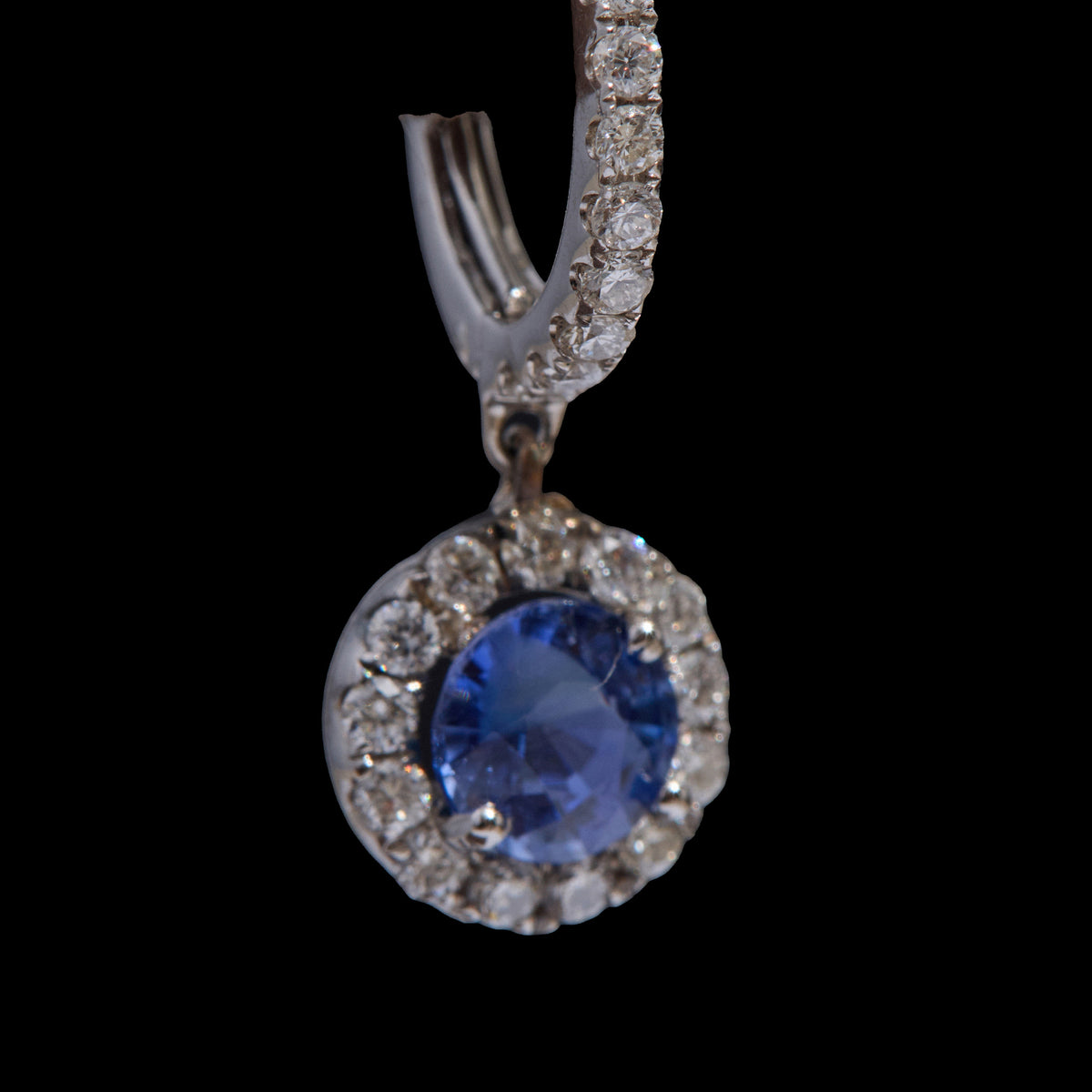 Sapphire Diamond Earrings