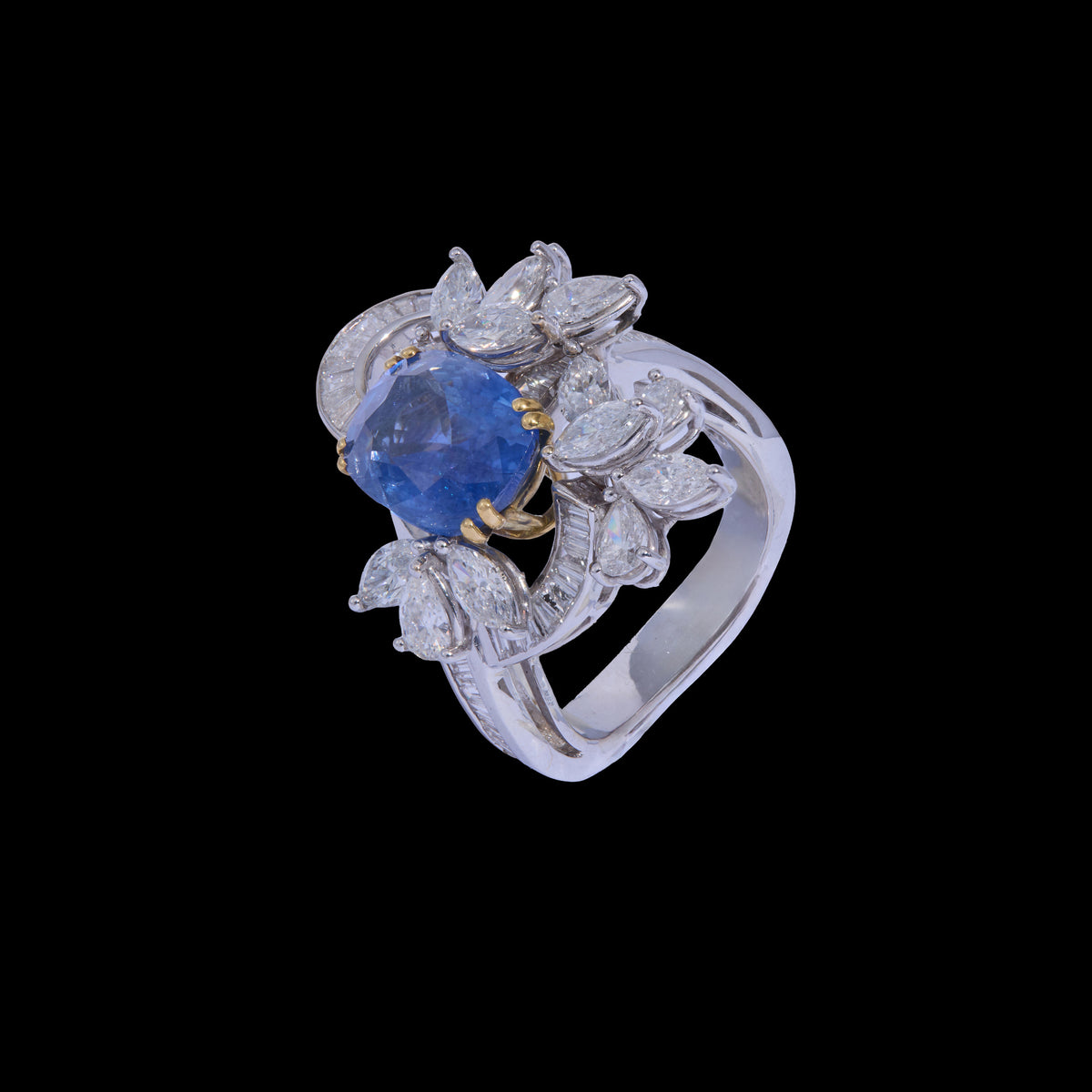 Sapphire Diamond Ring