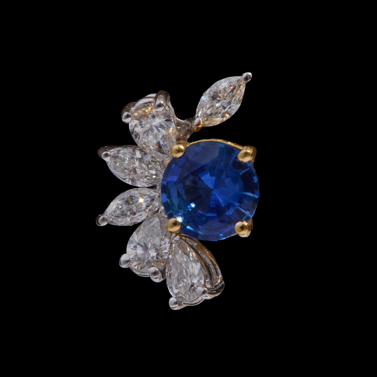 Sapphire Diamond Earrings