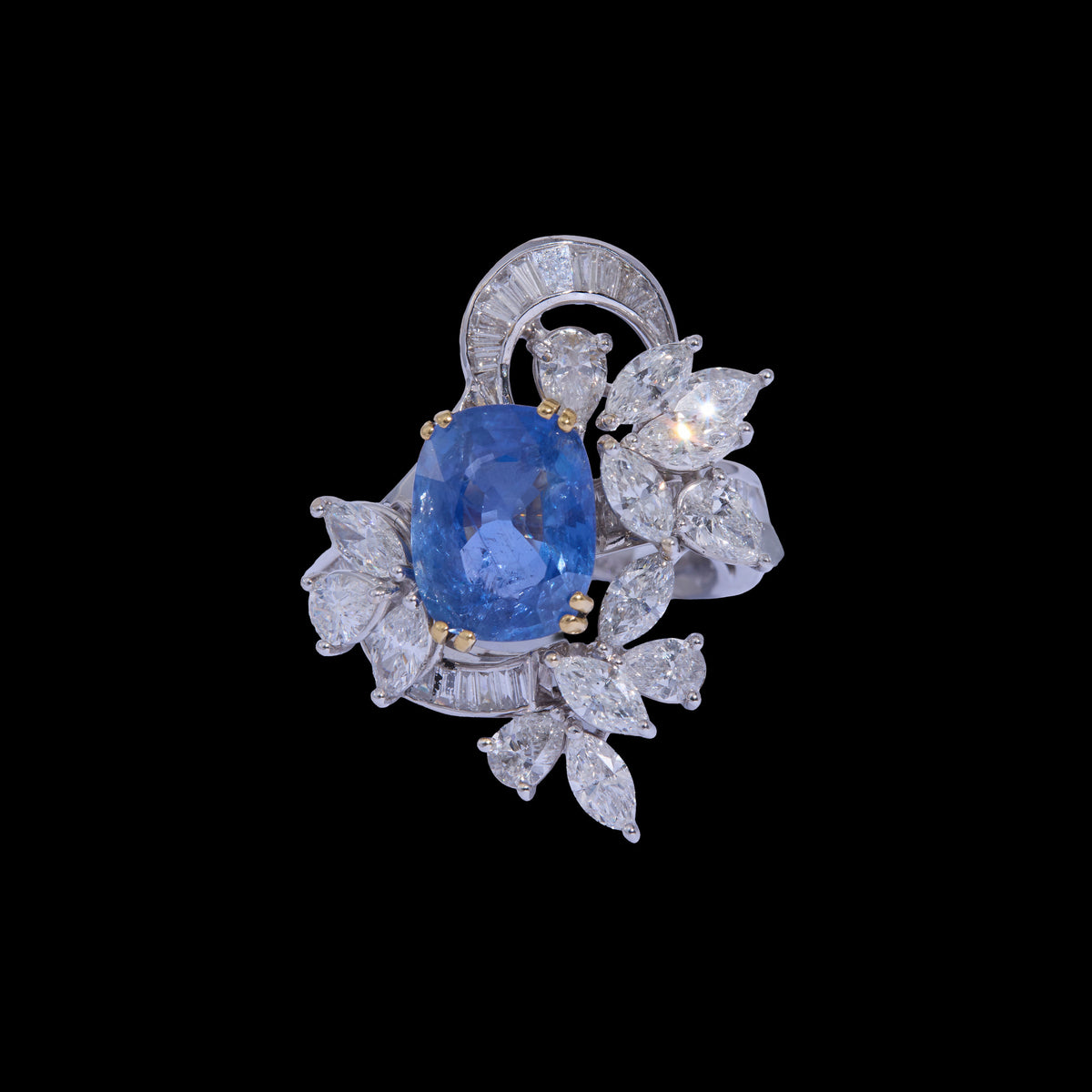 Sapphire Diamond Ring