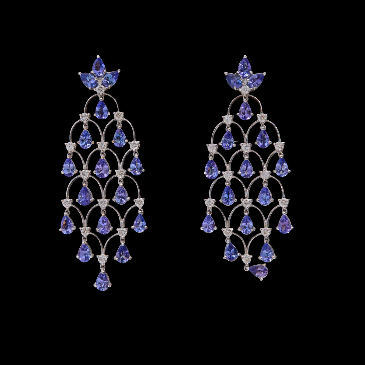 Sapphire Diamond Earrings