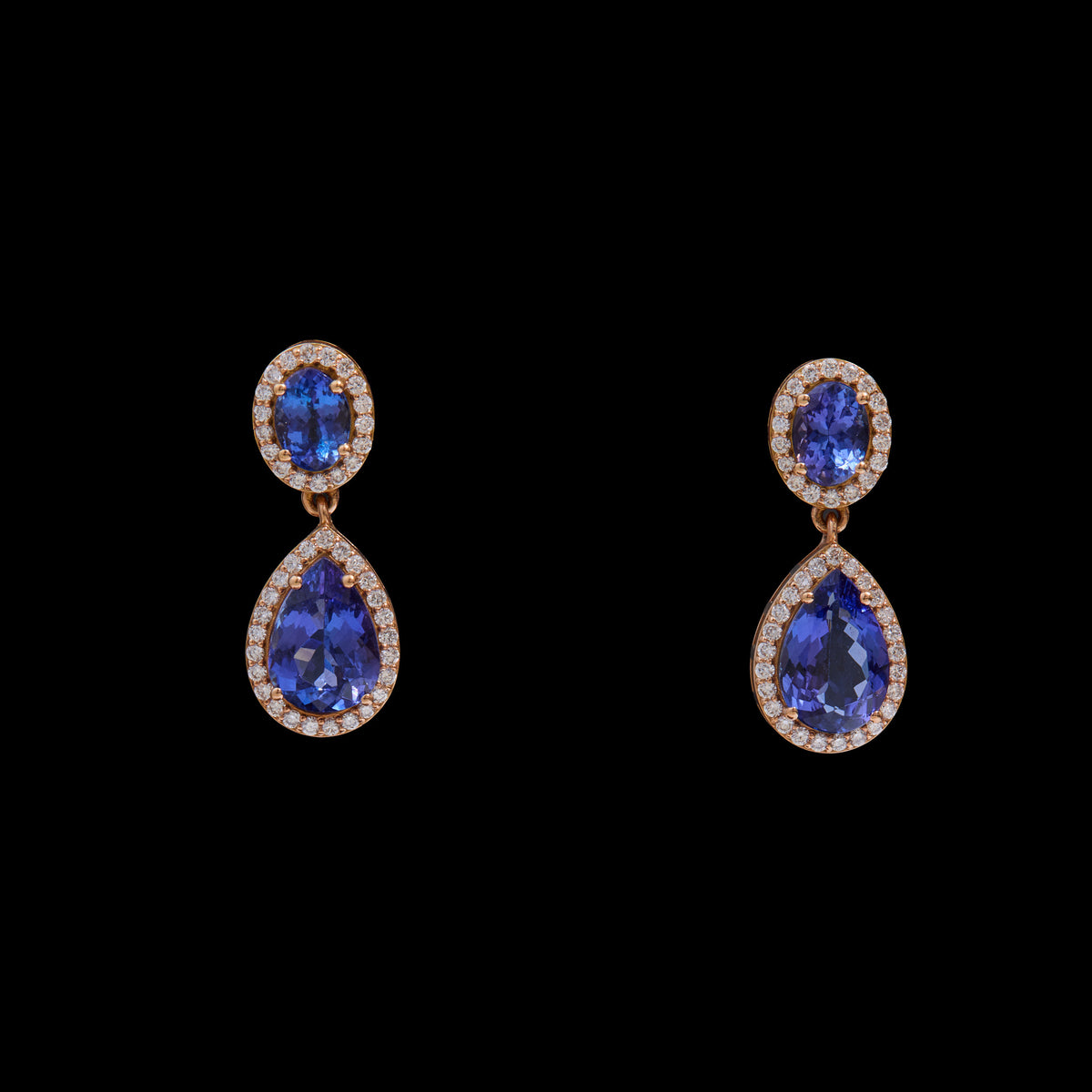 Sapphire Diamond Earrings