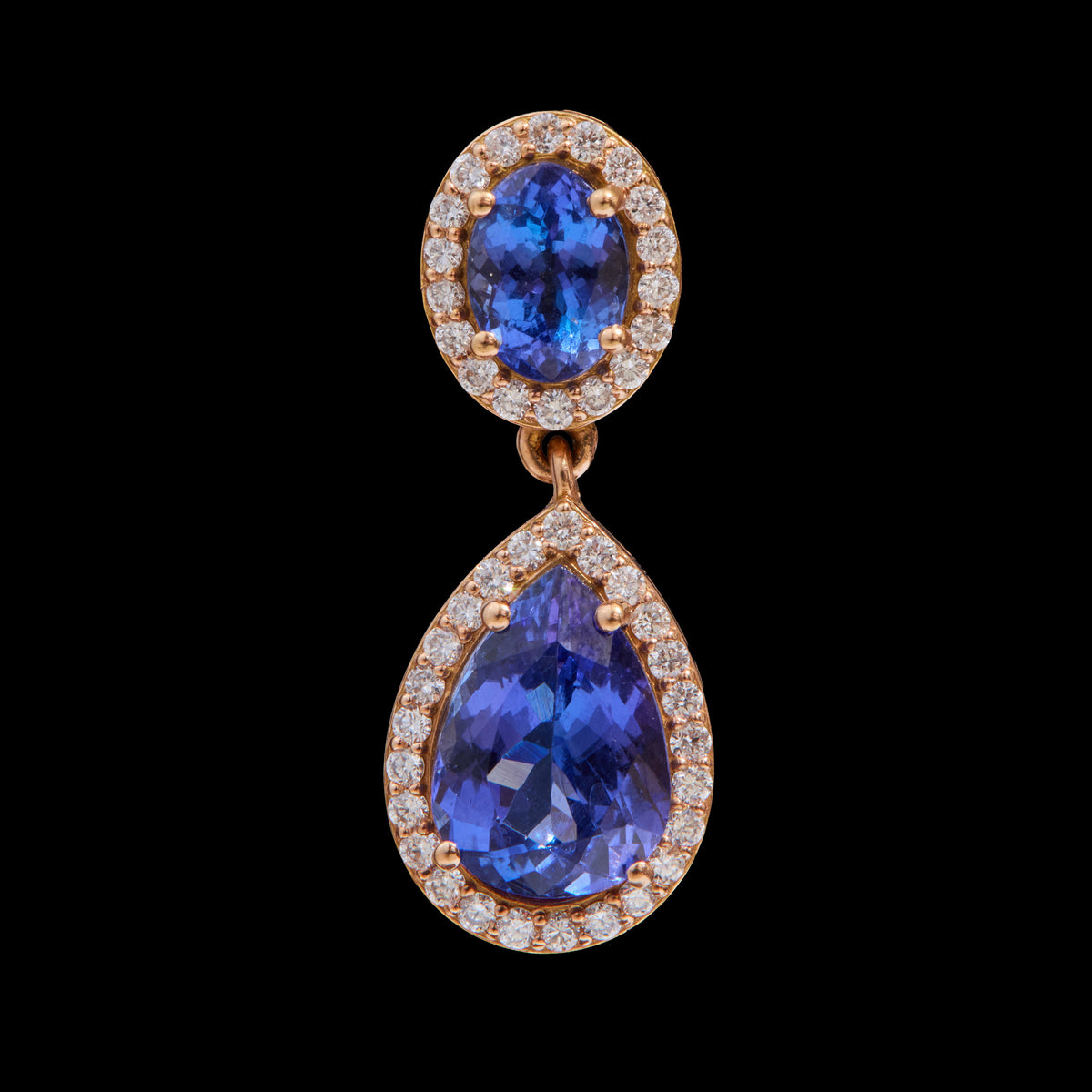 Sapphire Diamond Earrings