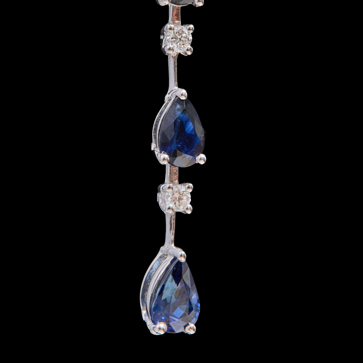 Sapphire Diamond Earrings
