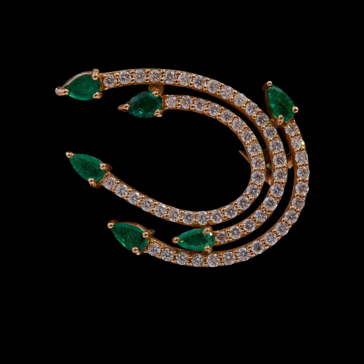 Emerald Diamond Earrings
