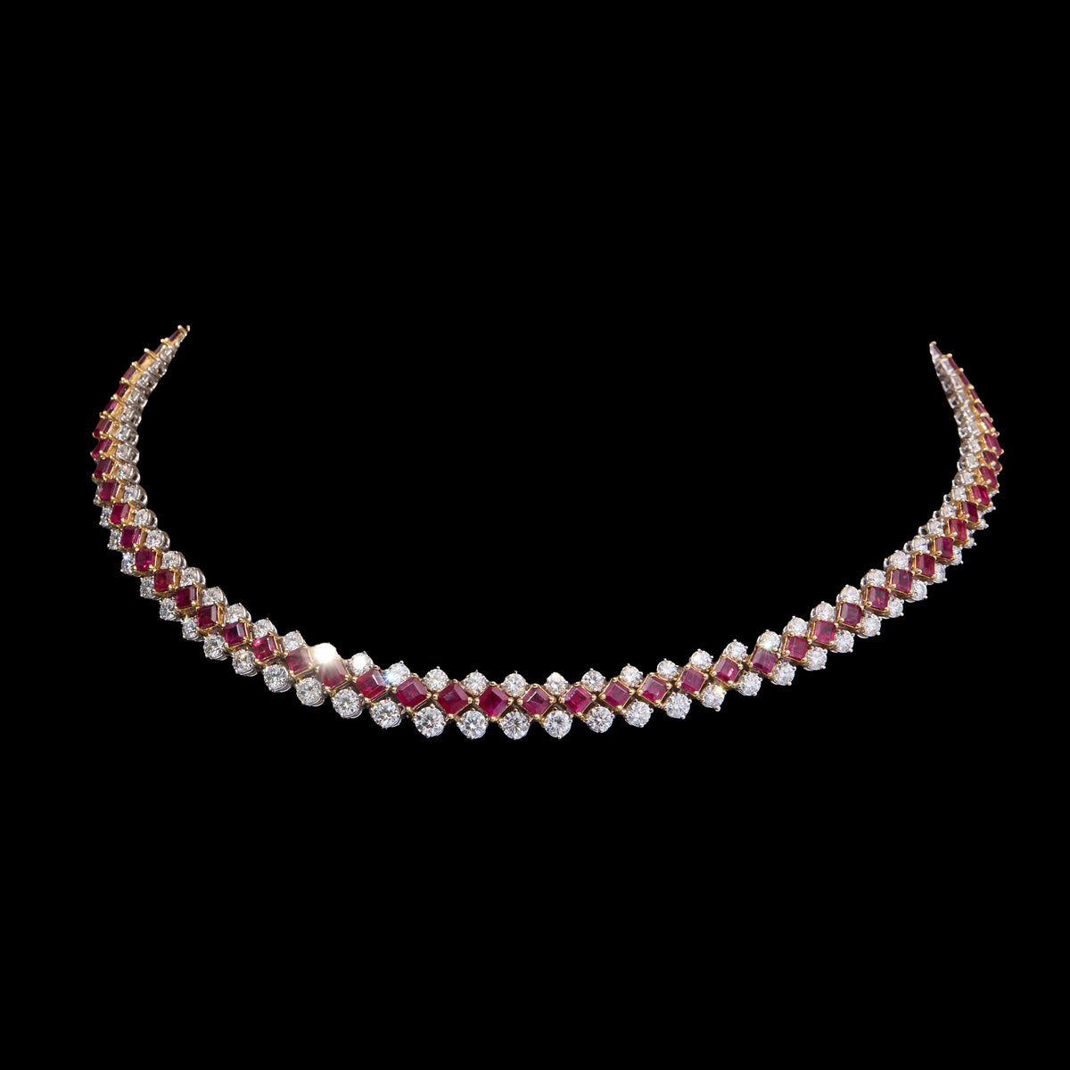 Ruby Diamond Necklace