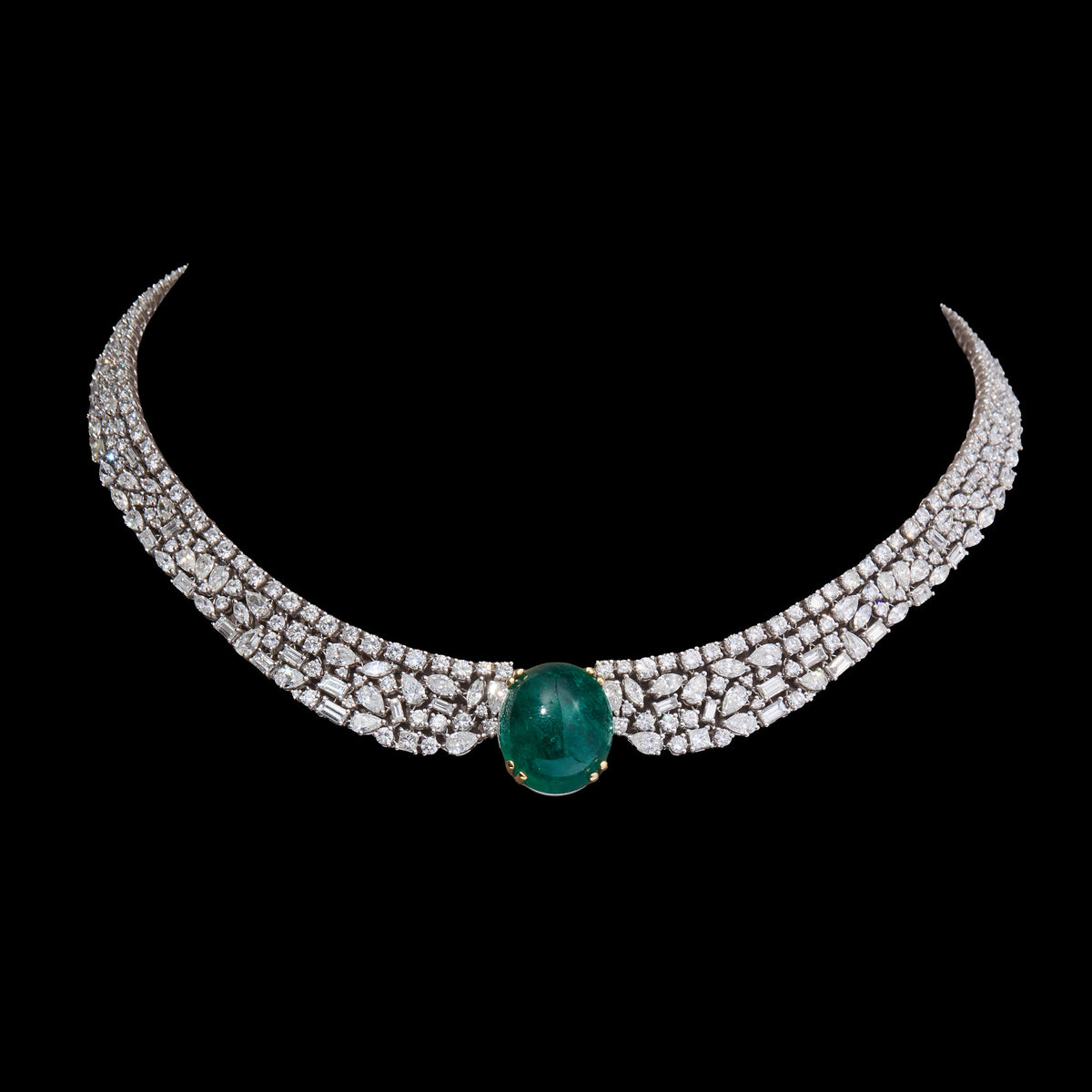 Emerald Diamond Necklace