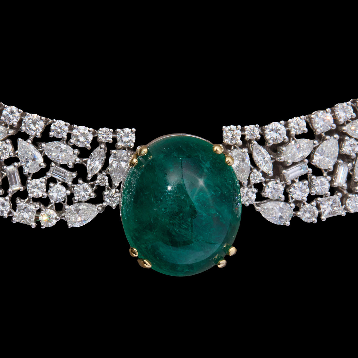 Emerald Diamond Necklace