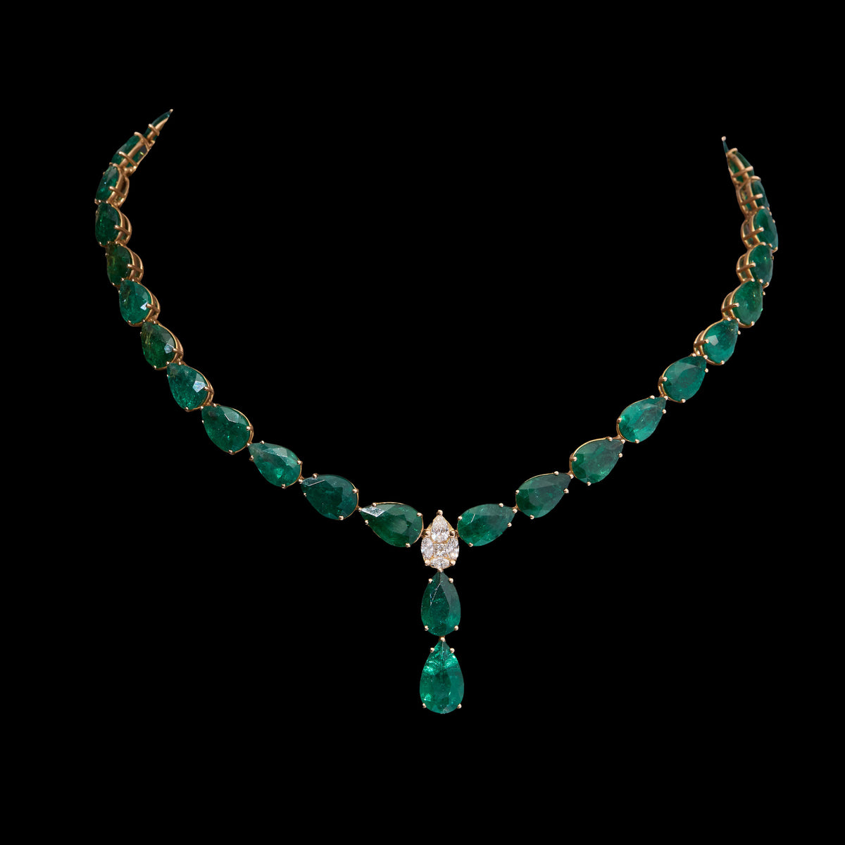 Emerald Diamond Necklace