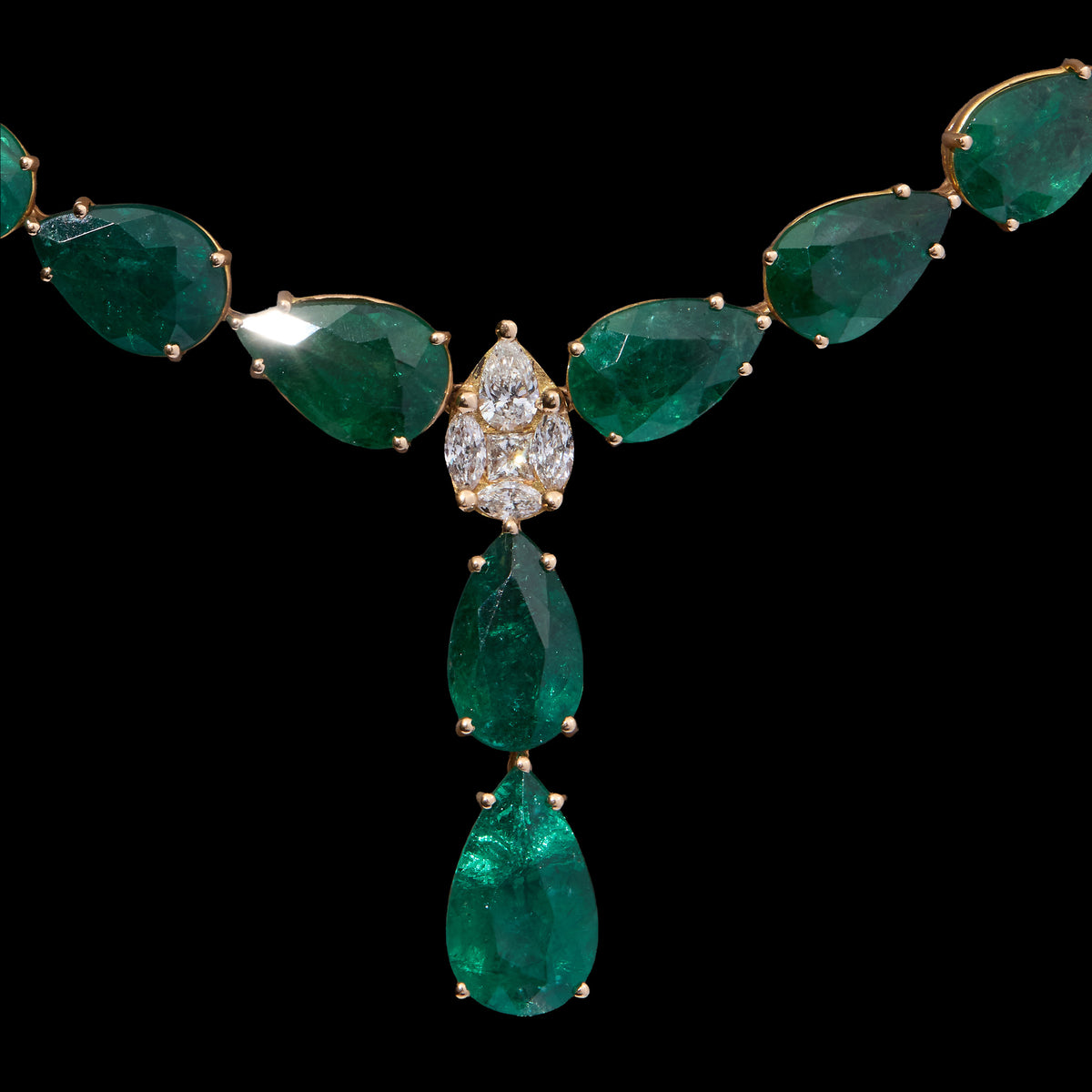 Emerald Diamond Necklace