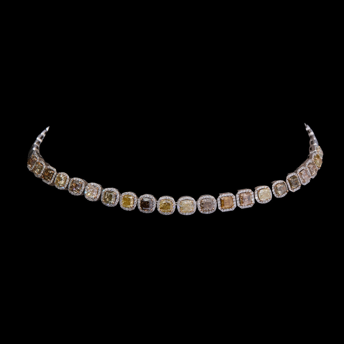 Color Diamond Necklace