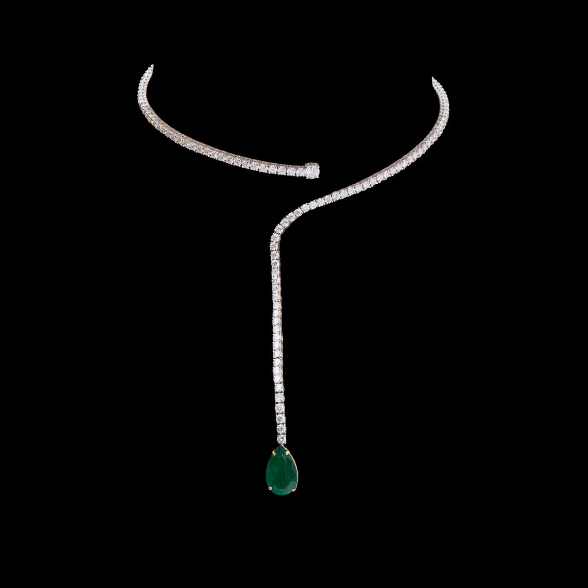 Emerald Diamond Necklace